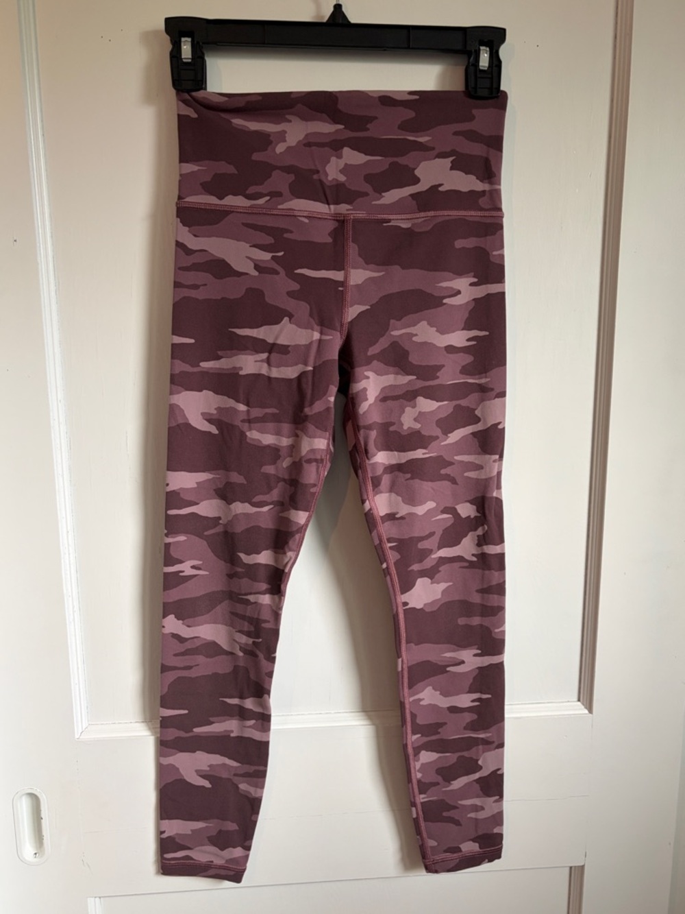 Athleta Mauve Camo High-Waist Leggings
